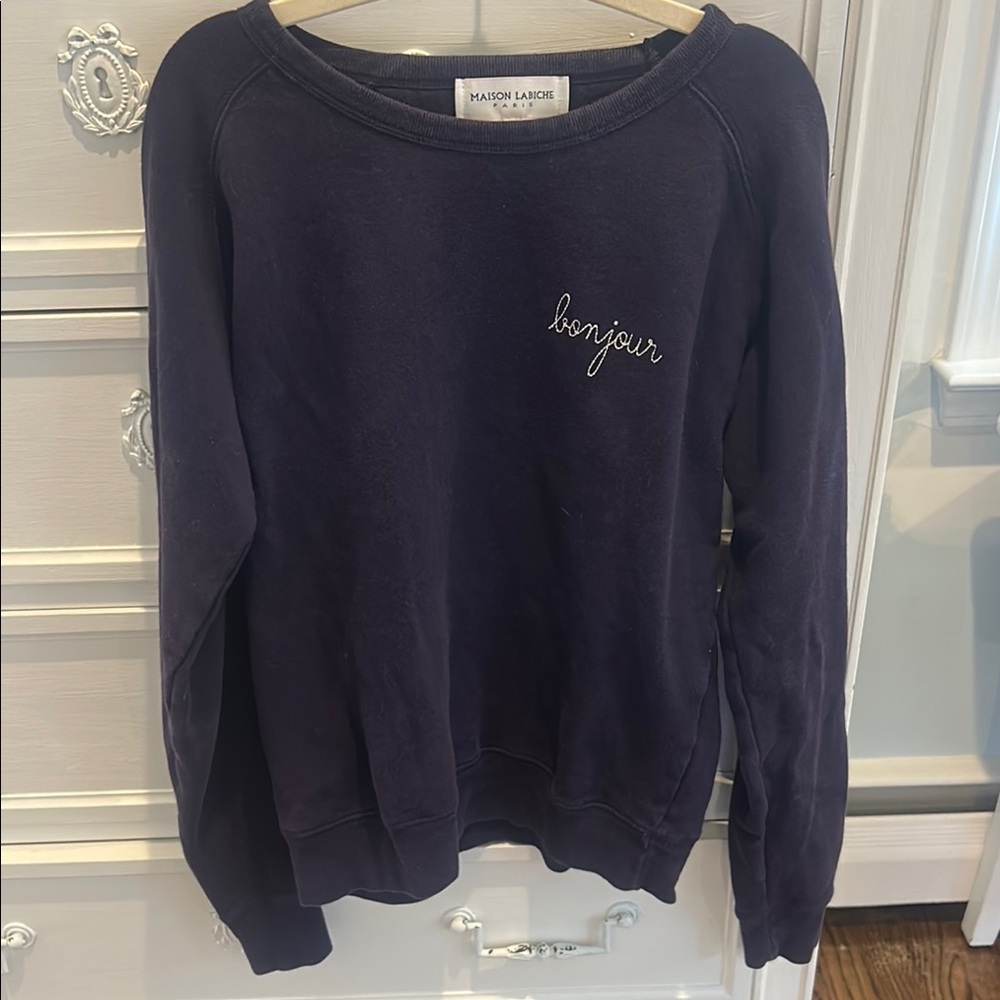 Navy Blue Women's Sweater- Maison Labiche
